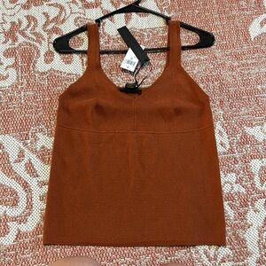 House of Harlow 1960 Burnt Orange Tank Top
